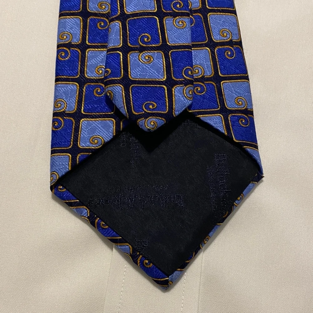 Bullock and Jones Blue Silk Tie